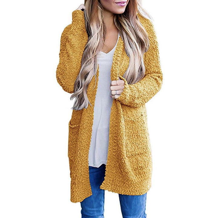 Womens Long Sleeve Soft Chunky Knit Sweater Open Front Cardigan Outwear Coat Image 4