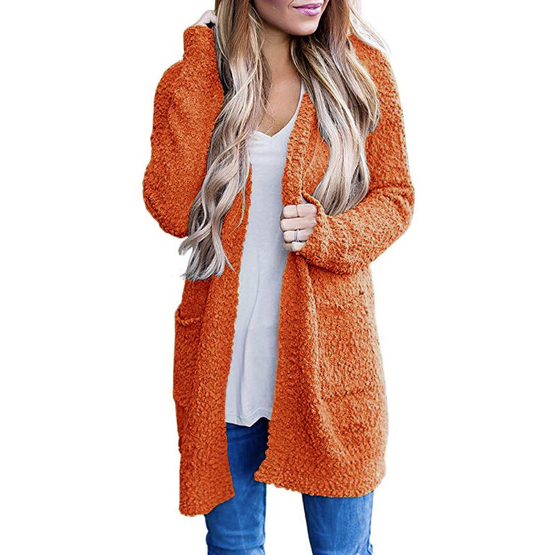 Womens Long Sleeve Soft Chunky Knit Sweater Open Front Cardigan Outwear Coat Image 8