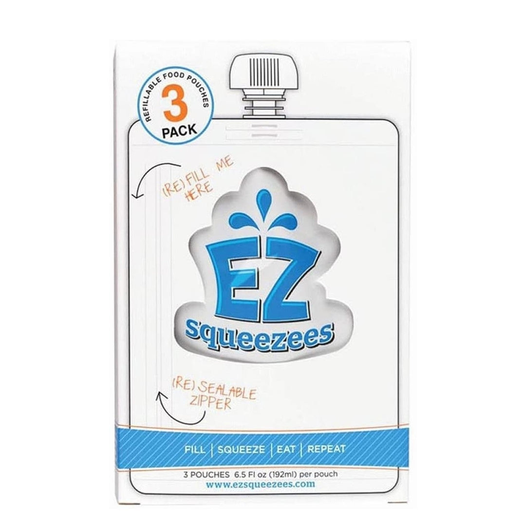 EZ Squeezees Reusable Squeeze Food Pouch 12pk Storage Toddler Kids Refill 894-0001-12pk Image 4