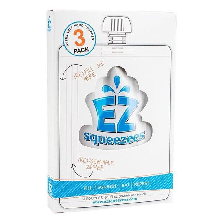 EZ Squeezees Reusable Squeeze Food Pouch 12pk Storage Toddler Kids Refill 894-0001-12pk Image 6