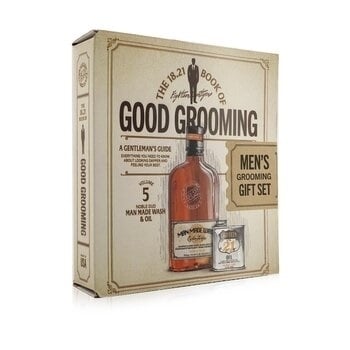 18.21 Man Made Book of Good Grooming Gift Set Volume 5: Noble Oud (Wash 532ml + Oil 60ml ) 2pcs Image 2