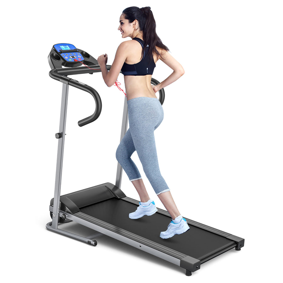 1100W Folding Treadmill Electric Support Motorized Power Running Fitness Machine Image 1