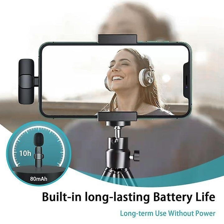 Wireless Lavalier Microphone Noise Reduction Mic For Tiktok Recording Vlog Live Streaming Image 10