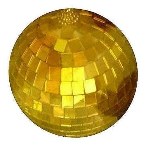 4 INCH GOLD MIRROR DISCO BALL party supplies reflection mirrors dj novelty Image 1