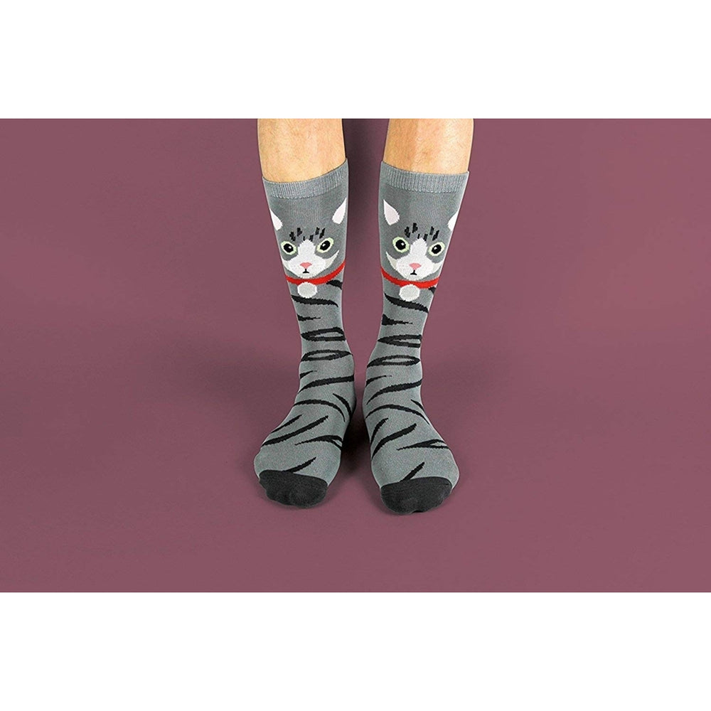 (3 Pack) Sockimals Ladies Animal Face Socks with Gift BoxesOne Size Image 2