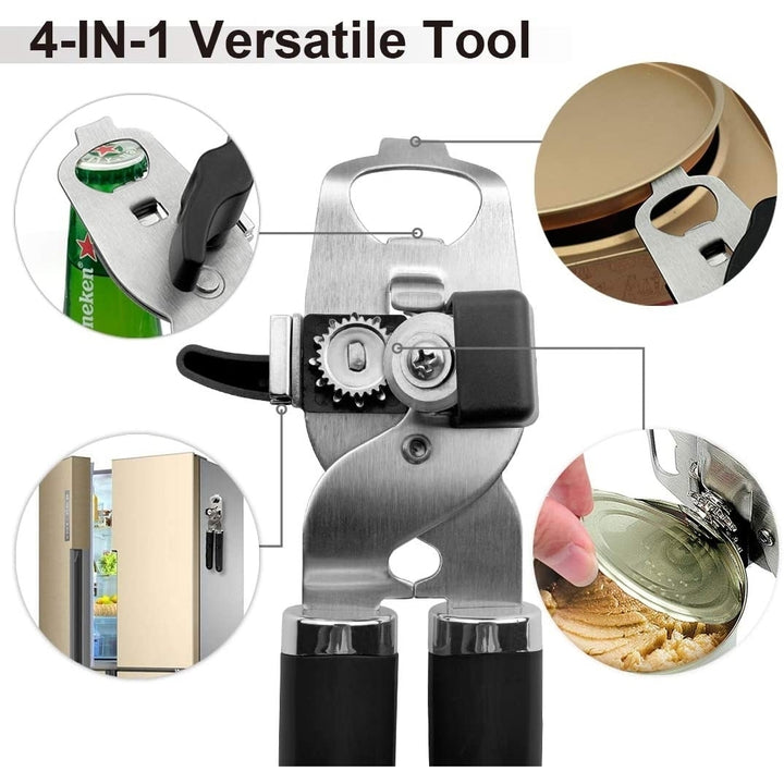 PrinChef Can Opener with MagnetNo Trouble Lid Lift Manual Can Opener Smooth Edge Image 4