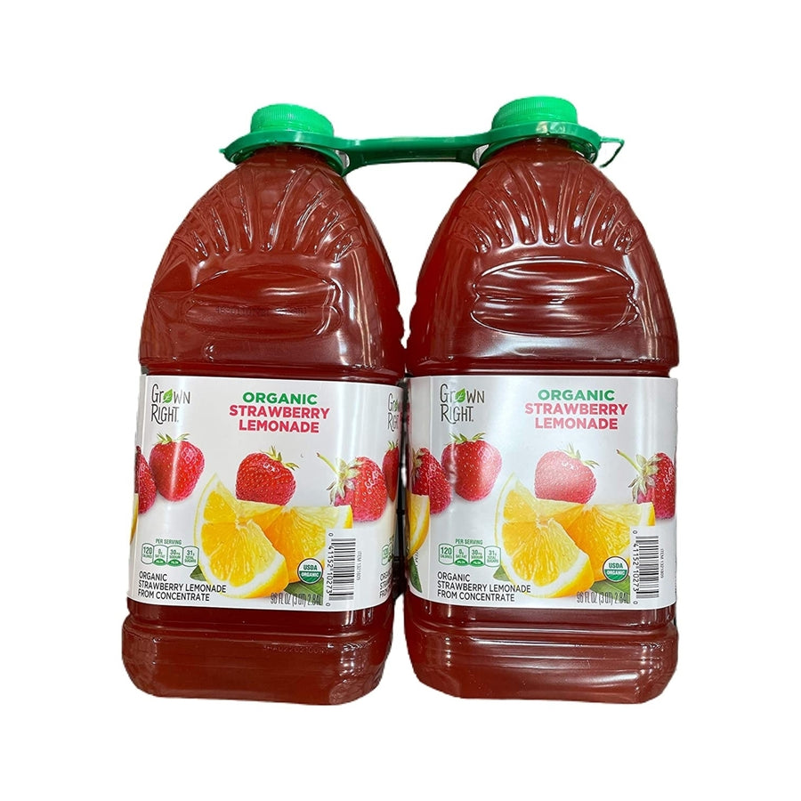 Grown Right Organic Strawberry Lemonade96 Fluid Ounce (Pack of 2) Image 1