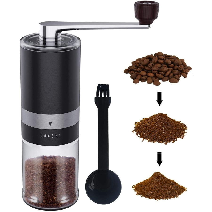 Manual Coffee Grinder with adjustable Coarse SettingCeramic Burr Grinder for French PressDrip CoffeeAeropress by Image 1