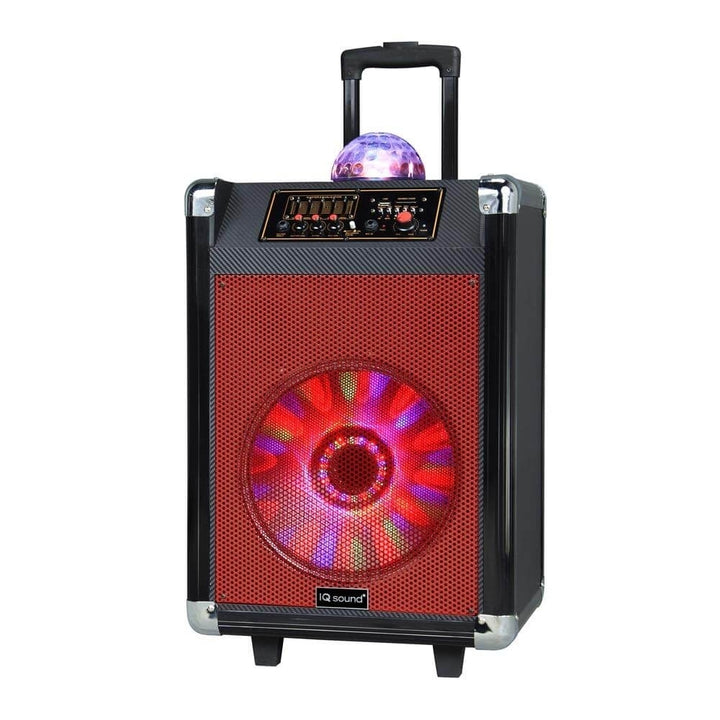 12" Portable Bluetooth Speaker with Disco Ball Light Image 1