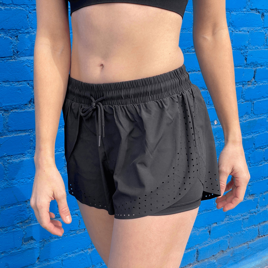 Arielle Athletic Shorts with Built-In Compression Image 1