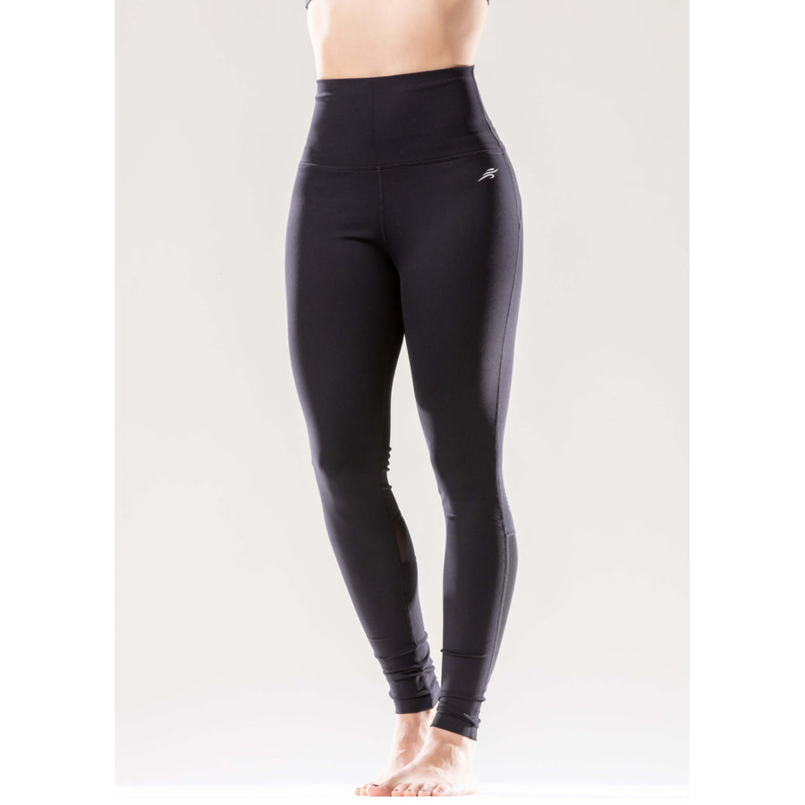 Energique Athletic Leggings with Reflective Strips and Mesh Panels Image 1