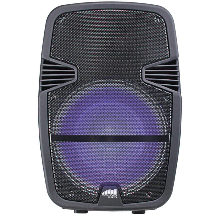 Portable 15 inch Bluetooth Party Speaker with Disco Light Image 1