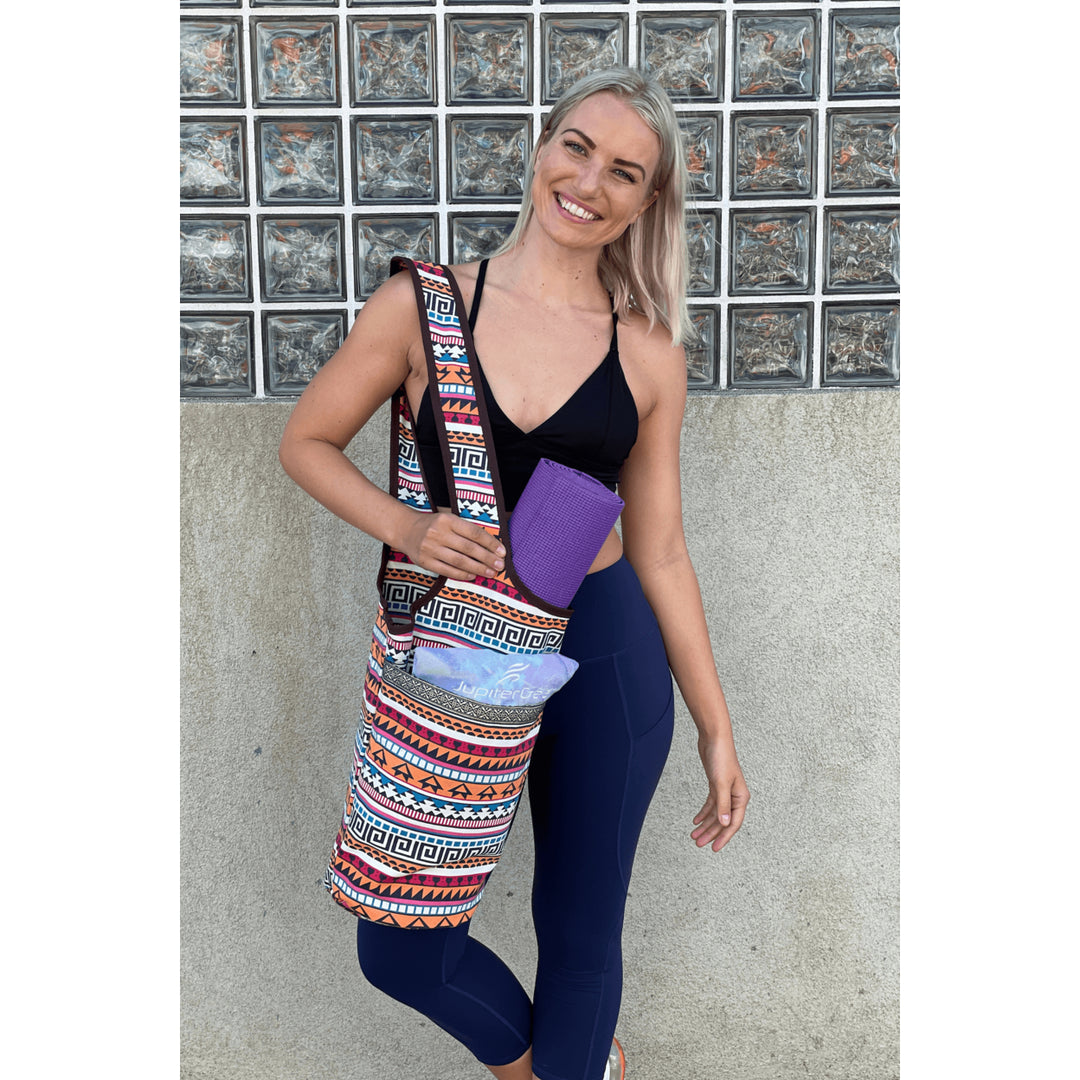 Yoga Mat Carrying Tote Bag with Large Pockets Image 8