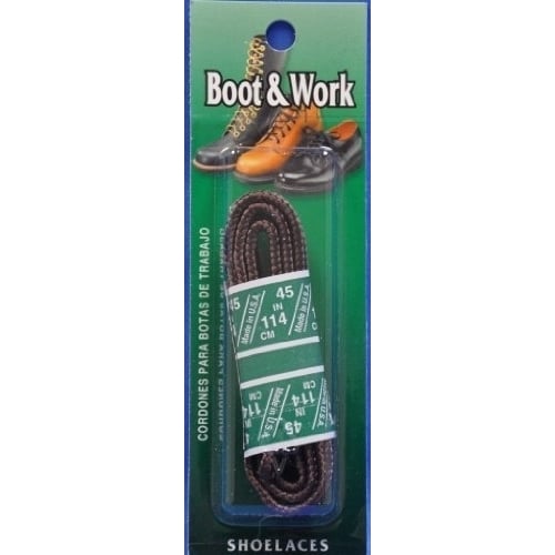 36" Replacement Work Boot Laces Brown (1 pair) -36-TASLAN-BROWN ONE SIZE BROWN Image 1