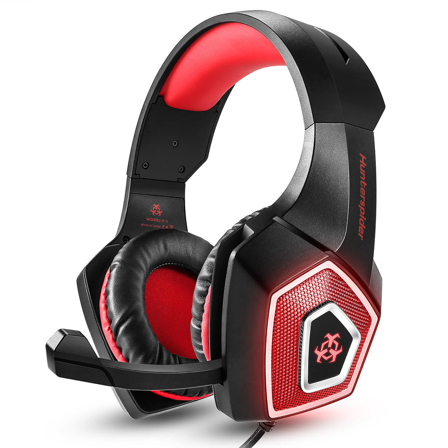 HLD Over-Ear Gaming Headset with Mic for XboxPS4PCSwitch - Stereo Bass Headphones - 3.5mm - Noise Canceling Image 1