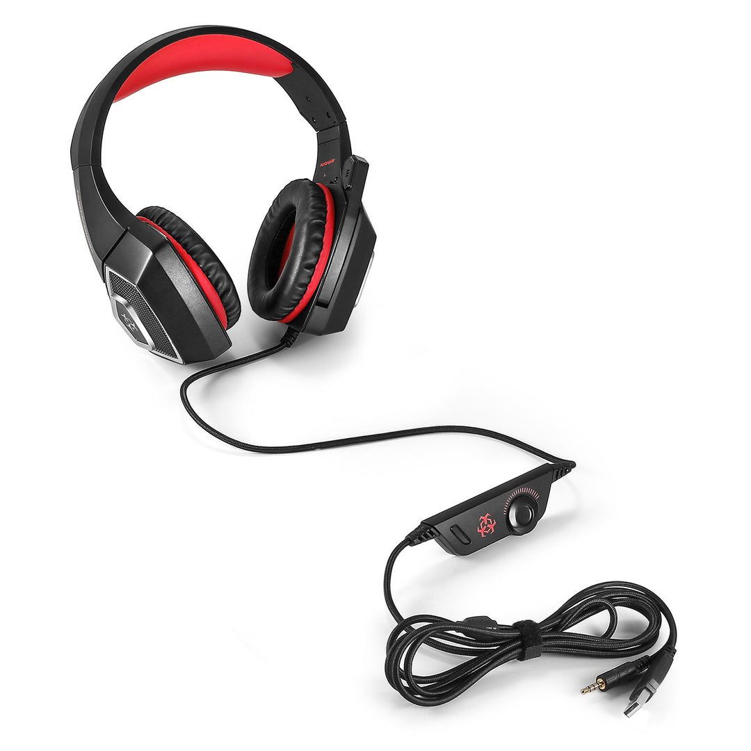 HLD Over-Ear Gaming Headset with Mic for XboxPS4PCSwitch - Stereo Bass Headphones - 3.5mm - Noise Canceling Image 4