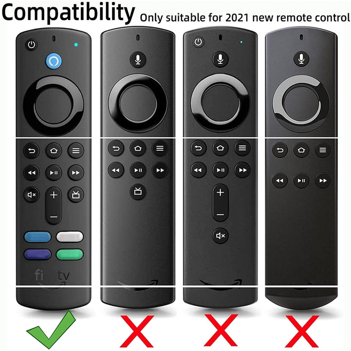 Shockproof Protective Cover Compatible with  Alexa Voice Remote for Fire TV Stick Silicone Remote Case Image 11