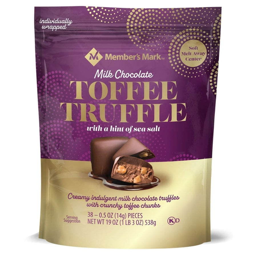 Members Mark Milk Chocolate Toffee Truffle with Sea Salt (19 Ounce) Image 1