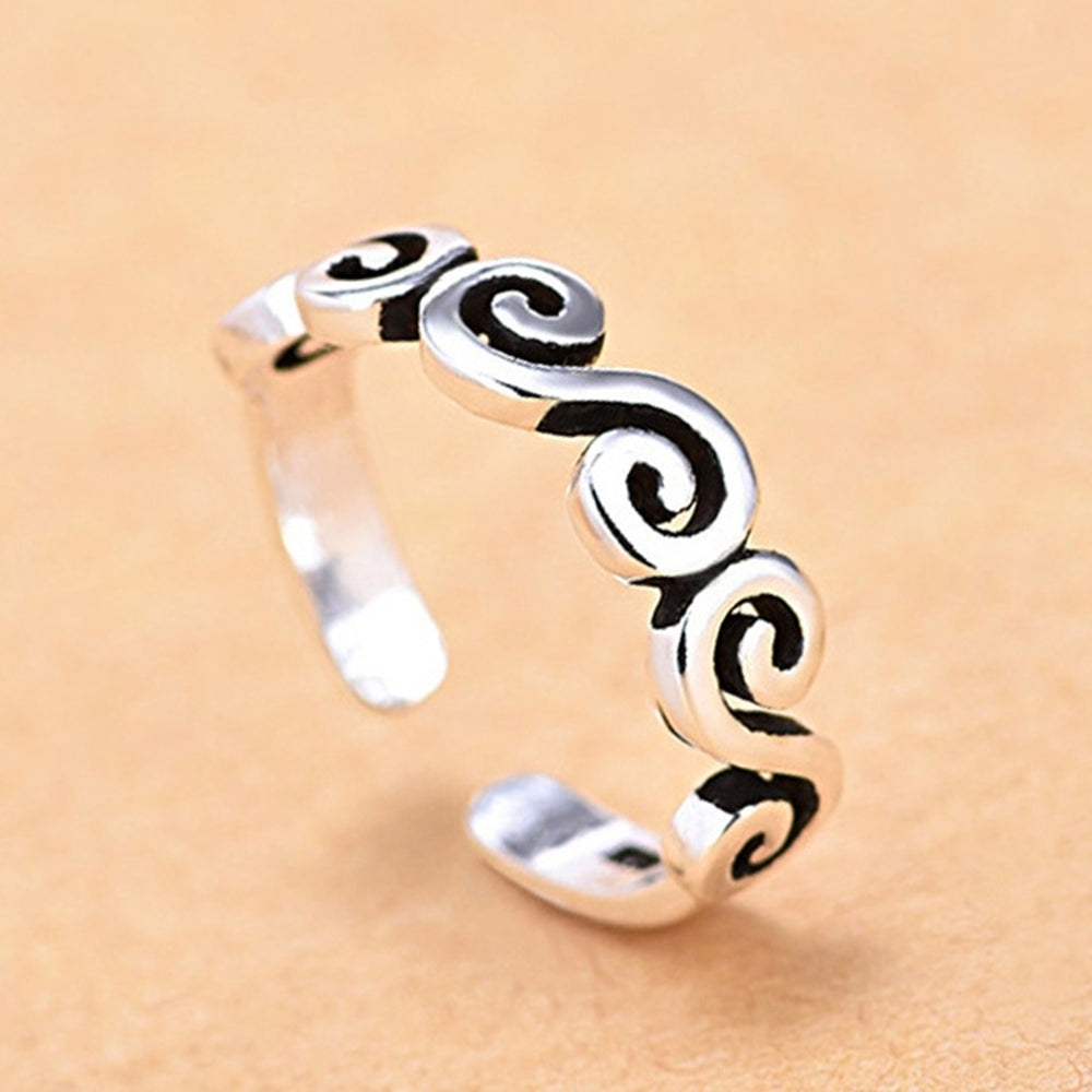 Fashion Women Cloud Shape S Opening End Finger Ring Party Jewelry Decor Gifts Image 2