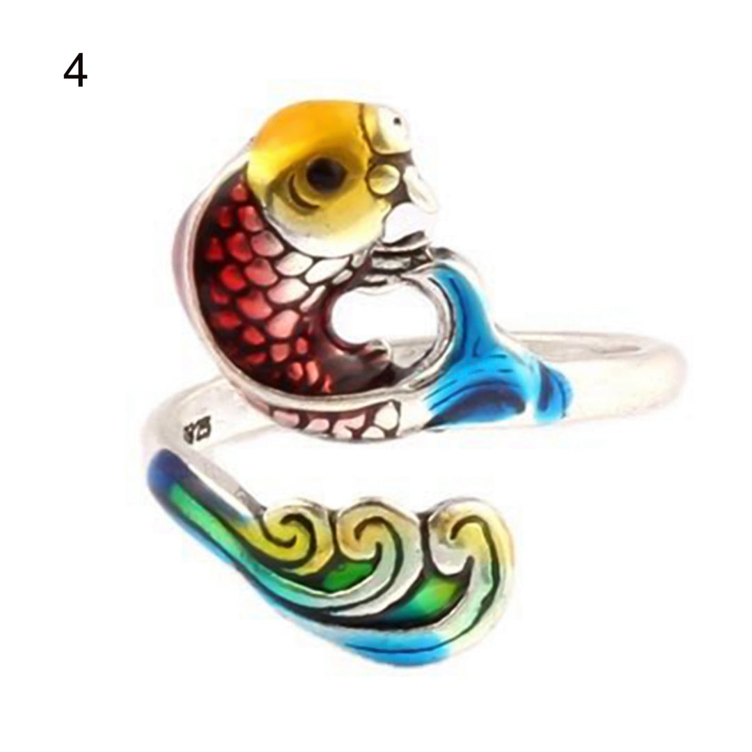 Crochet Loop Peacock Design Adjustable Sewing Ring Wear Thimble Knitting Supplies for Household Image 10