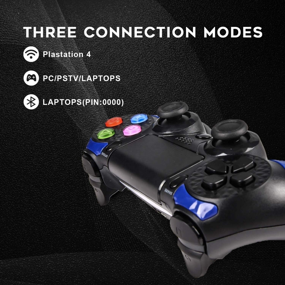 navor Controller Compatible with PS4 (PlayStation 4)Double Shock 4 Controller with Charging Cable Image 2