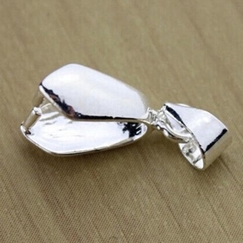 10 Pcs Silver Plated Clasps for Pendant Practical Findings Clip Jewelry Connector Image 1