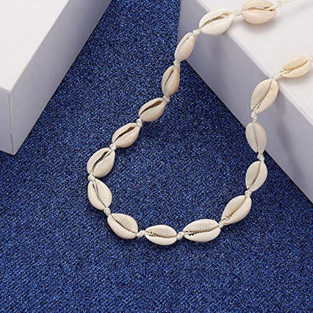 Hawaiian Cowrie Shell Charm Adjustable Necklace Women Handmade Jewelry Gift Image 2