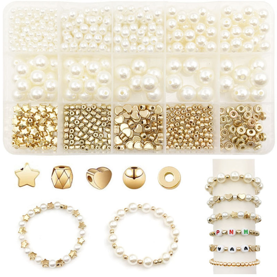 1 Set Loose Beads Eye-catching Smooth Surface Resin Jewelry Beads Bracelet Necklace Accessories Set for Home Image 1