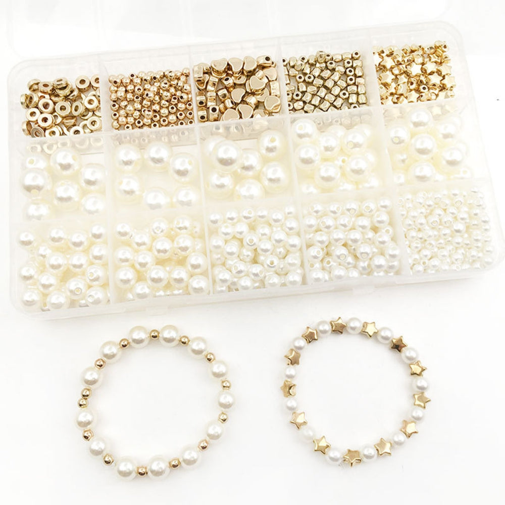 1 Set Loose Beads Eye-catching Smooth Surface Resin Jewelry Beads Bracelet Necklace Accessories Set for Home Image 2