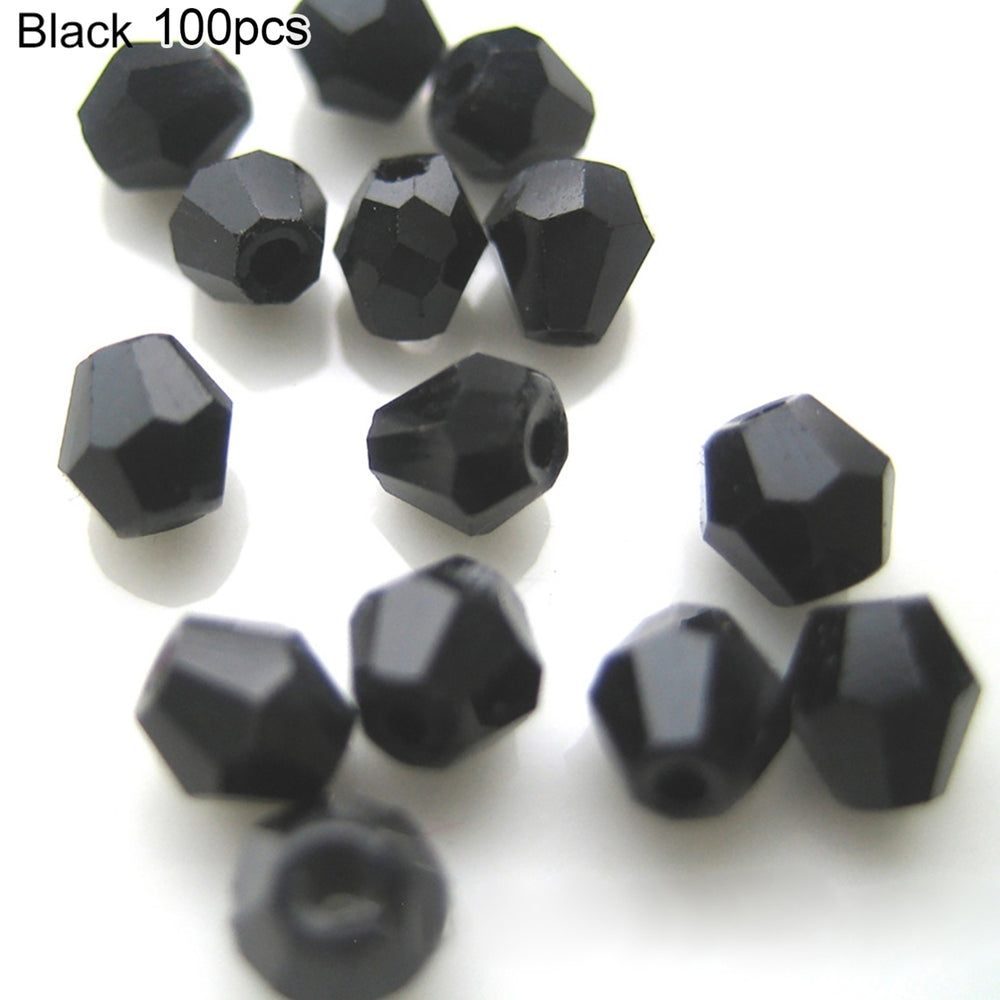 100 Pcs 4mm Loose Rhombus Beads for Necklace Bracelet Jewelry Bangle DIY Marking Image 2