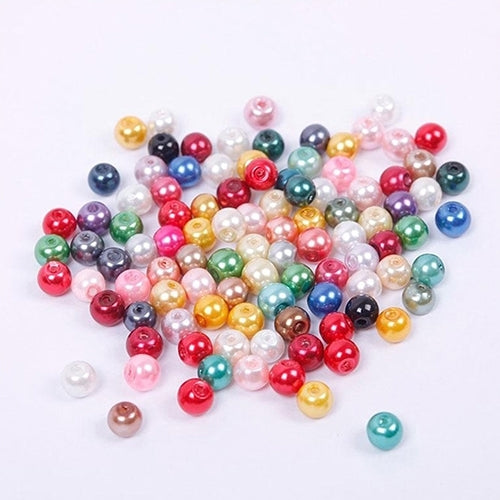 100 Pcs Colorful Round Spacer Loose Beads 6mm Jewelry Making DIY Findings Crafts Image 2