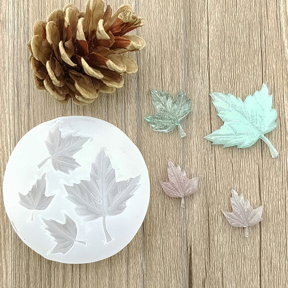 Maple Leaf Silicone Mold Necklace Pendant Jewelry Making DIY Epoxy Resin Mould Image 2