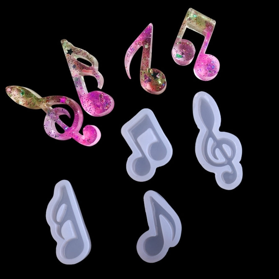 Musical Note Treble Clef Silicone Mold Jewelry Making DIY Handmade Epoxy Craft Image 1