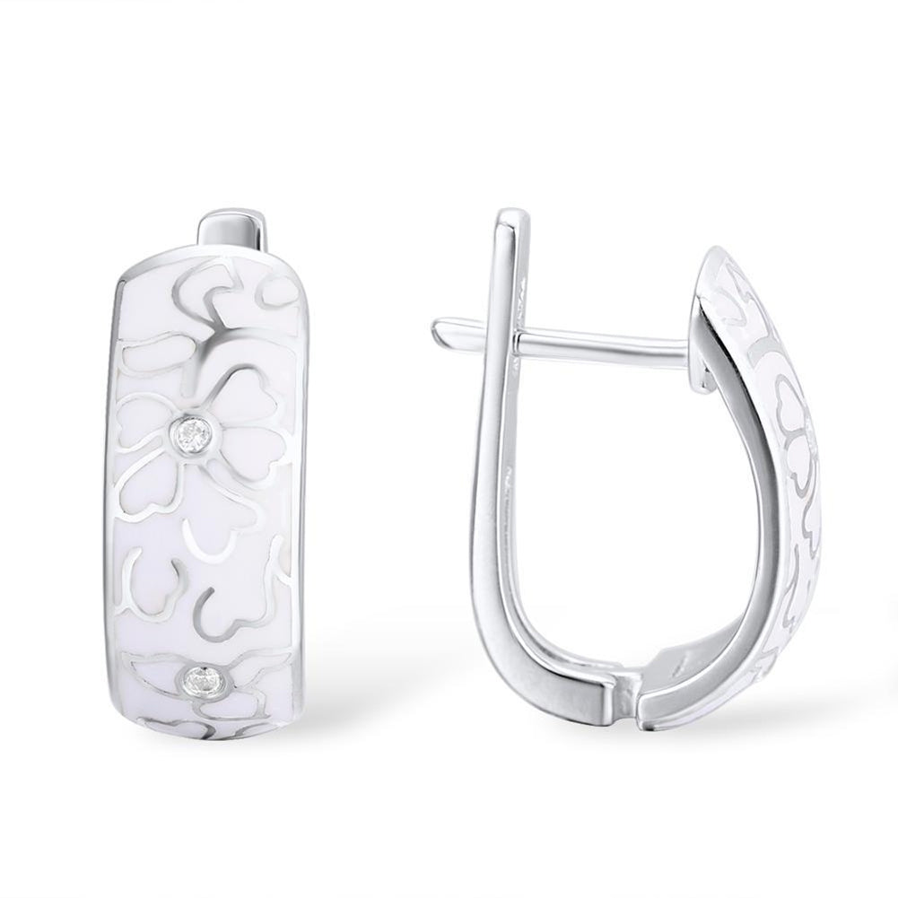 Women Rhinestone Flower Round Pendant Chain Necklace Huggie Earrings Finger Ring Image 3