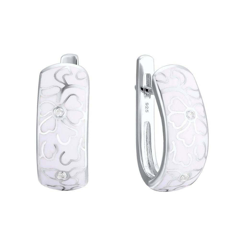 Women Rhinestone Flower Round Pendant Chain Necklace Huggie Earrings Finger Ring Image 1