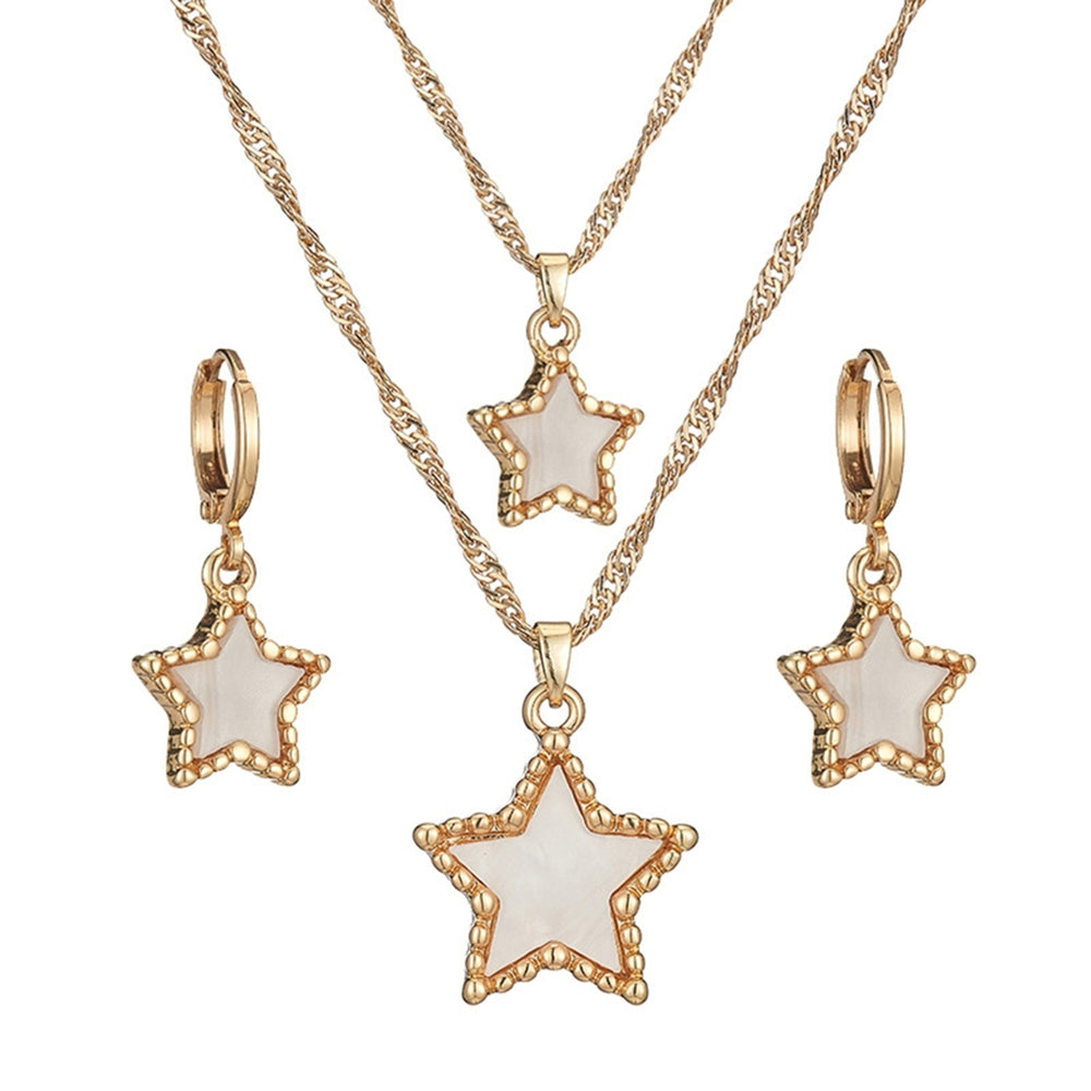 1 Set Jewelry Suit Creative Exquisite Acrylic Star Shape Jewelry Suit for Women Image 2