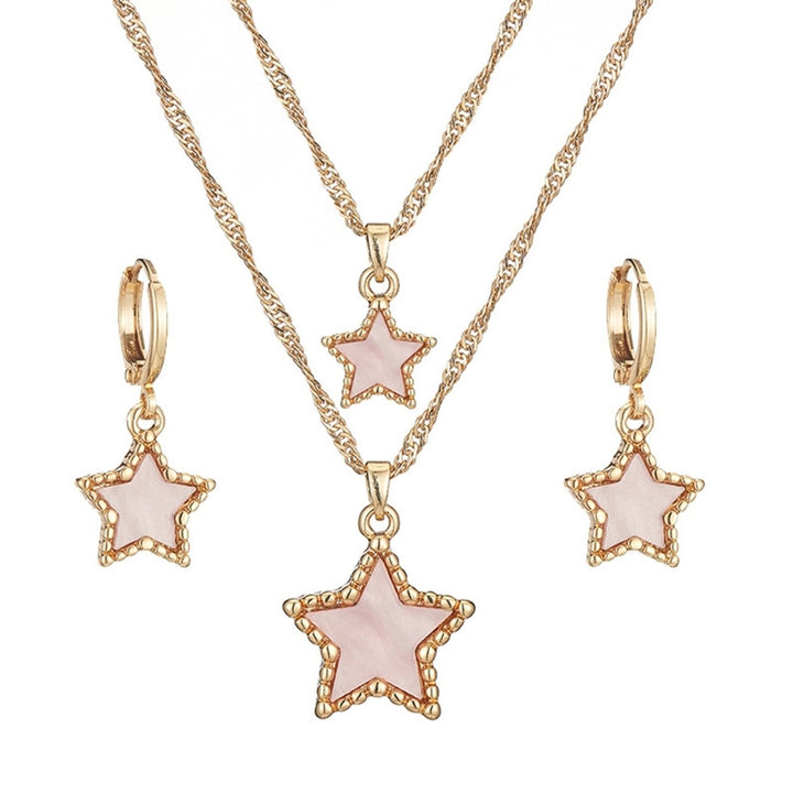 1 Set Jewelry Suit Creative Exquisite Acrylic Star Shape Jewelry Suit for Women Image 1