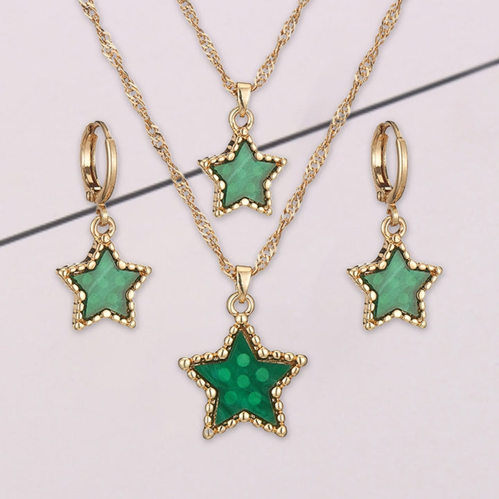 1 Set Jewelry Suit Creative Exquisite Acrylic Star Shape Jewelry Suit for Women Image 11