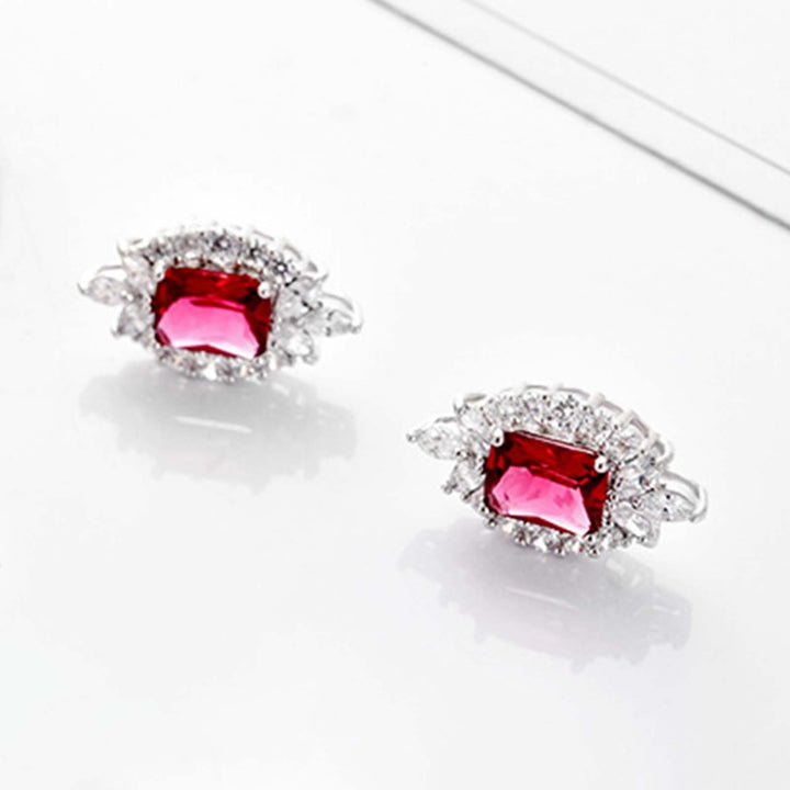 1 Set Stud Earrings Luxury Exquisite Workmanship Elegant Heavy Dinner Cubic Necklace for Special Day Image 6