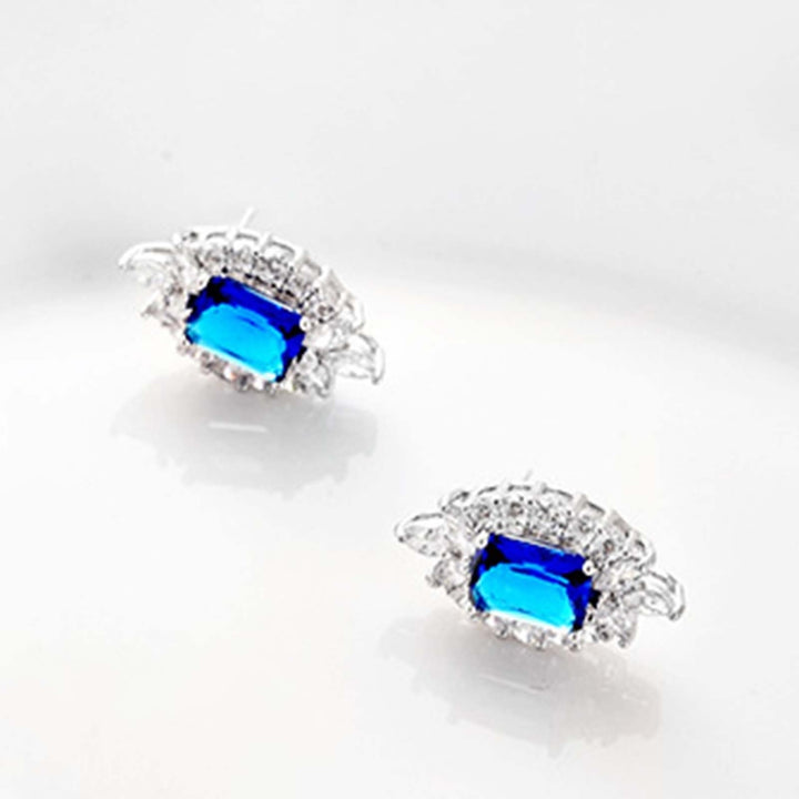 1 Set Stud Earrings Luxury Exquisite Workmanship Elegant Heavy Dinner Cubic Necklace for Special Day Image 7