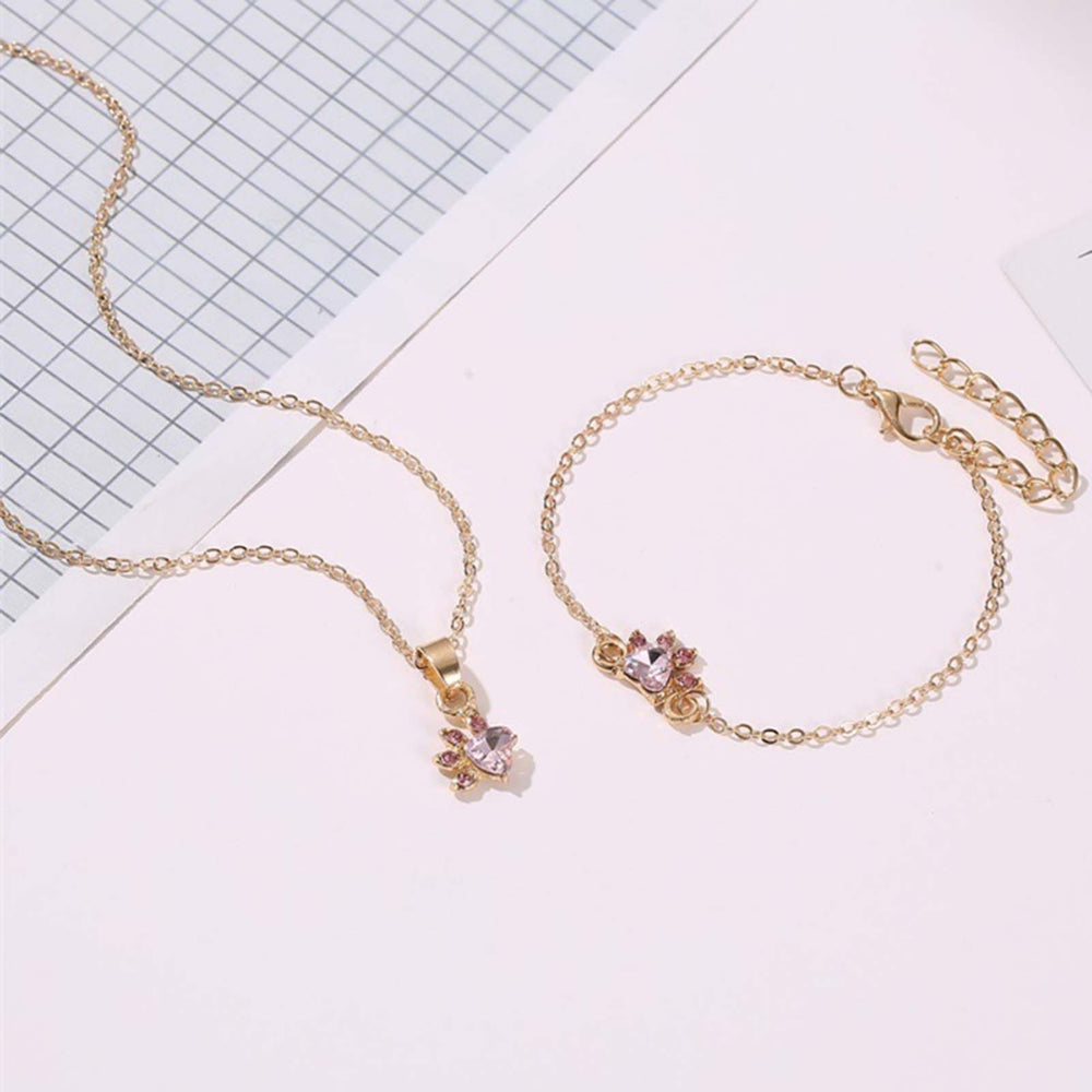 1 Set Stud Earrings Exquisite Workmanship Anti-allergy Alloy Decorative Earrings Necklace Bracelet Ring for Party Image 2