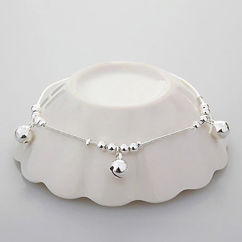 Women Fashion 3Pcs Bells 12 Beads Luxury Chain Ankle Bracelet Beach Anklet Image 1
