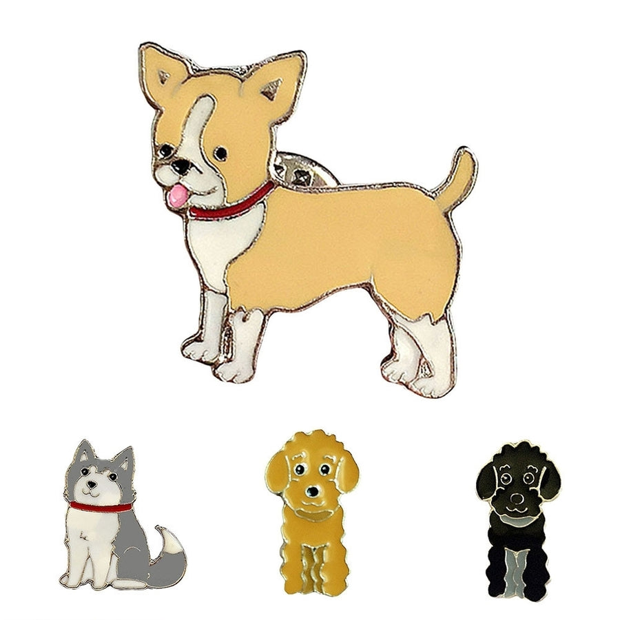 Cute Animal Pet Dog Enamel Brooch Pin Badge Shirt Jacket Collar Jewelry Gift Image 1