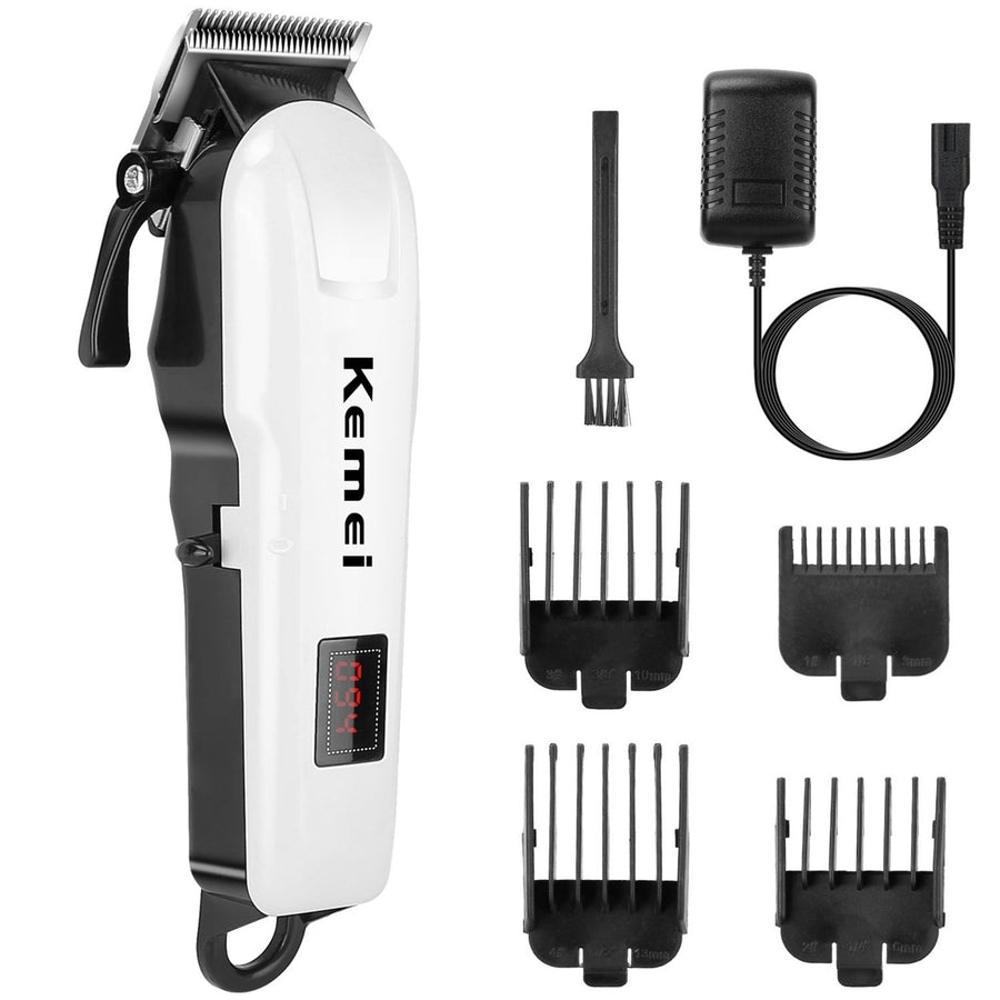 Rechargeable Hair Clipper Cordless Clipper Hair Trimmer Shaver Barber Clipper Hair Cutting Machine Image 1