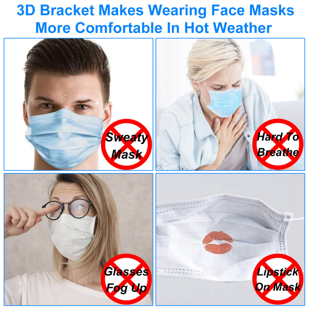 10Pcs 3D Mask Bracket Comfortable Breathing Mouth Mask Inner Support Frame Washable Reusable Mask Holder Stand Image 6