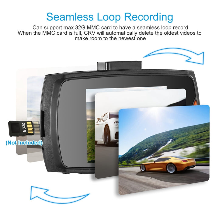 1080P Car DVR Camera Dash Cam Camcorder 90 Degree Angle Loop Recording Night Vison Image 4