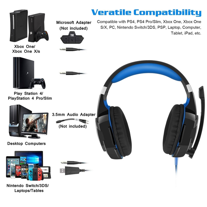 Kotion Each G2000 Gaming Headset Over Ear Headphones for PS4 Image 4