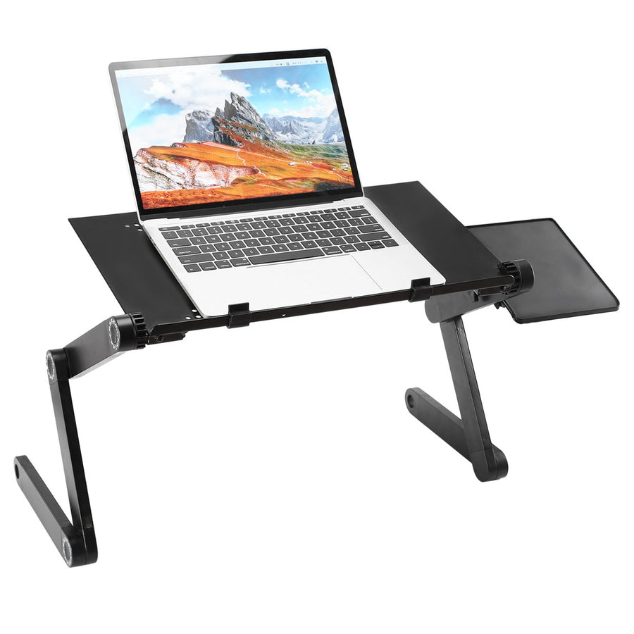 Foldable Laptop Table Bed Notebook Desk with Mouse Board Image 1
