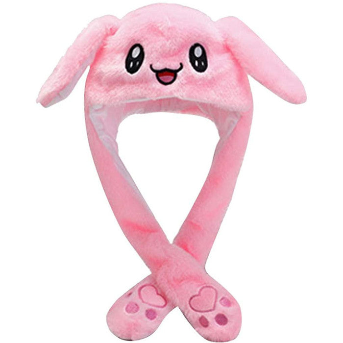 Led Glowing Plush Bunny Funny Hat With Moving Jumping Ears Image 6