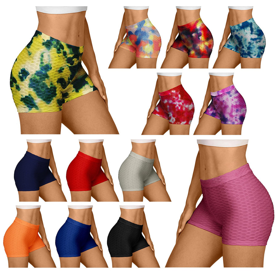 6-Pack Womens Scrunch Butt Lifting Stylish Shorts Image 1